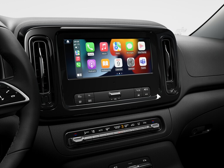 Das MBUX Multimediasystem des Mercedes-Benz Vito.