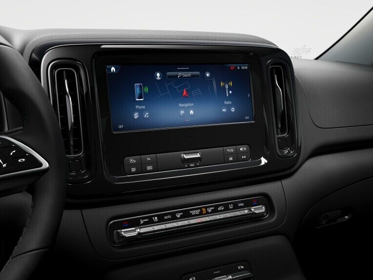 Navigation im Mercedes-Benz Vito.