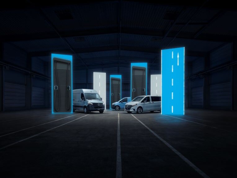 Die elektrischen  Vans von Mercedes-Benz