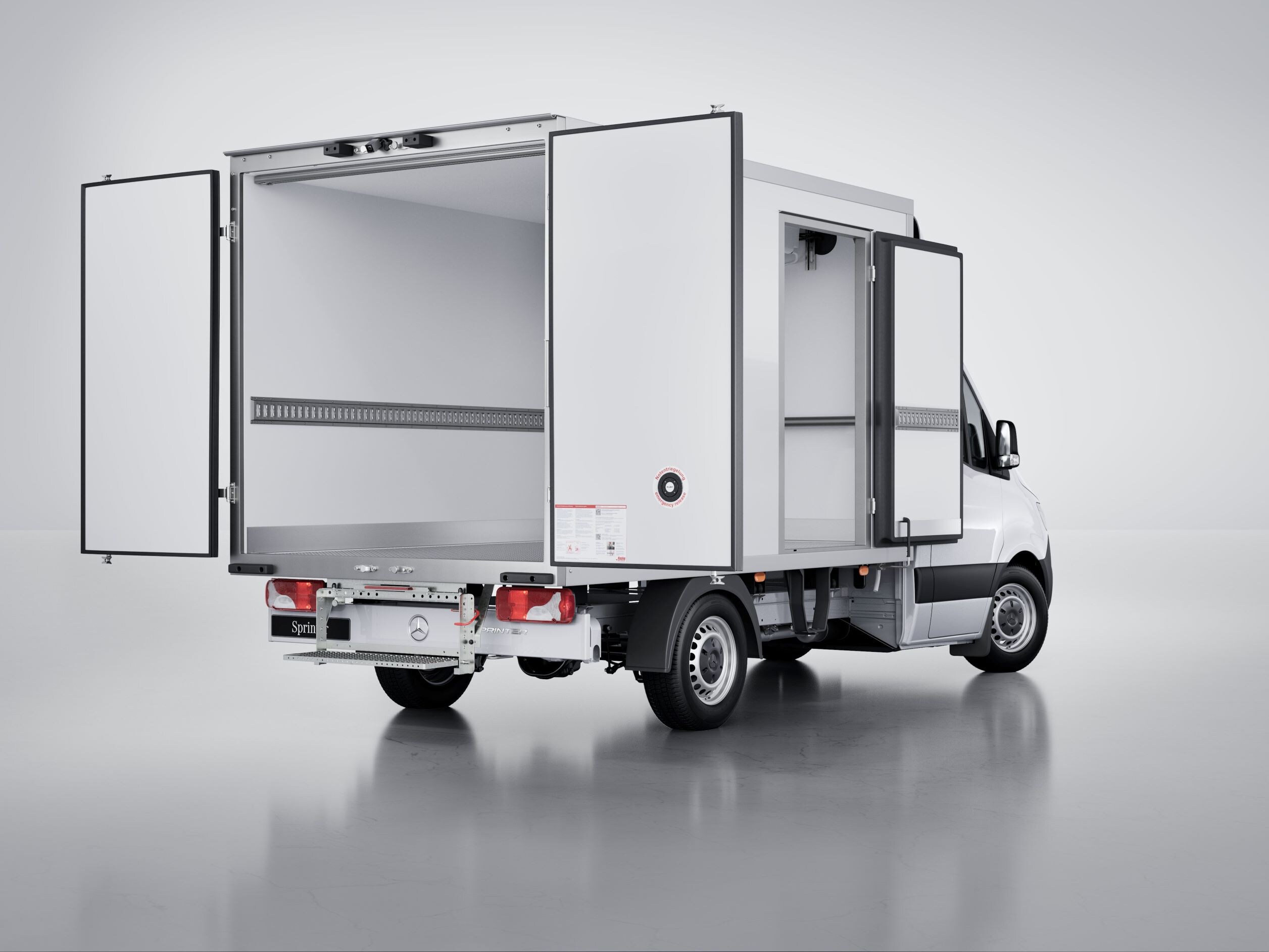 The Sprinter with refrigerated body.