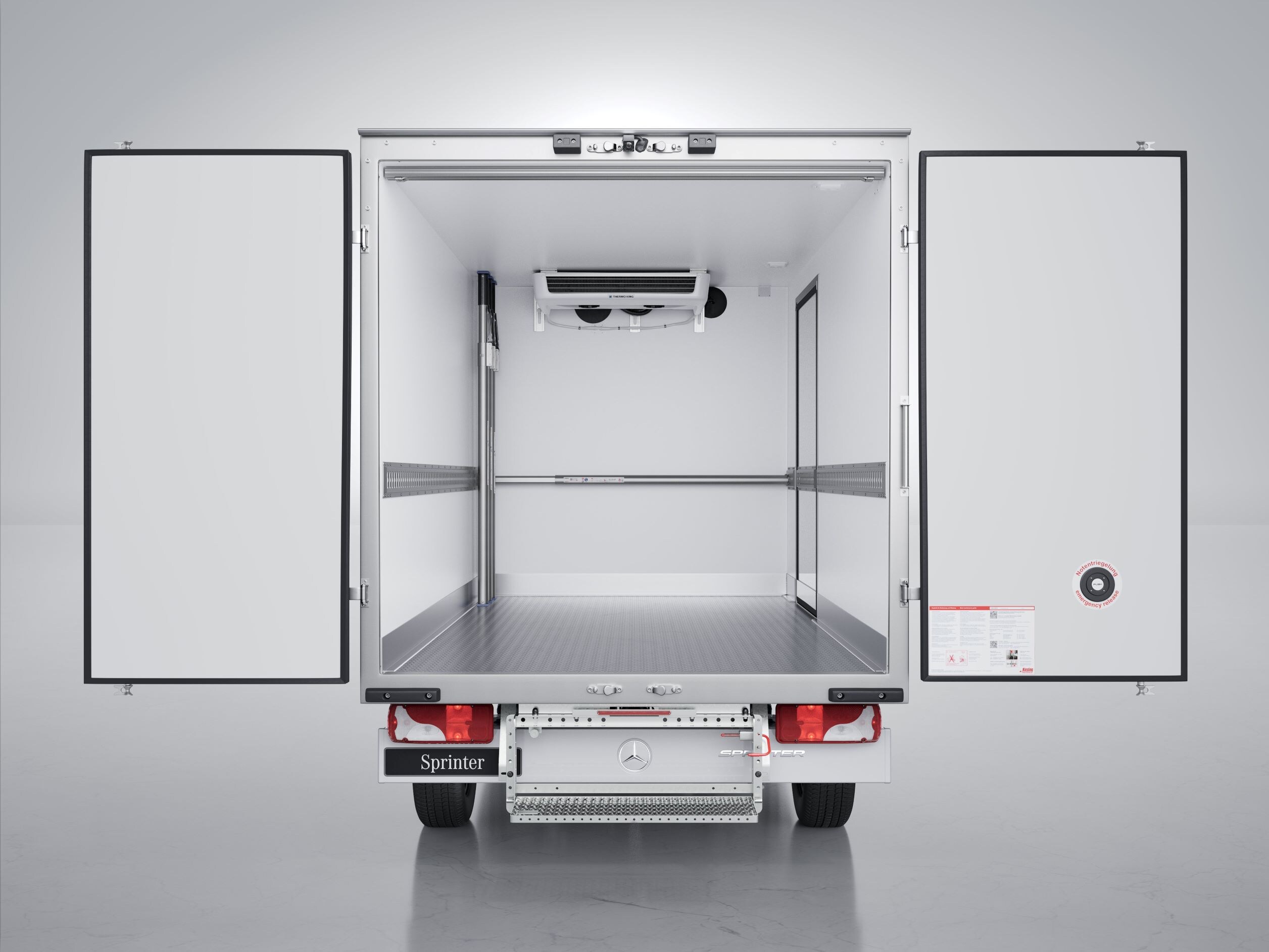 The Sprinter with refrigerated body.