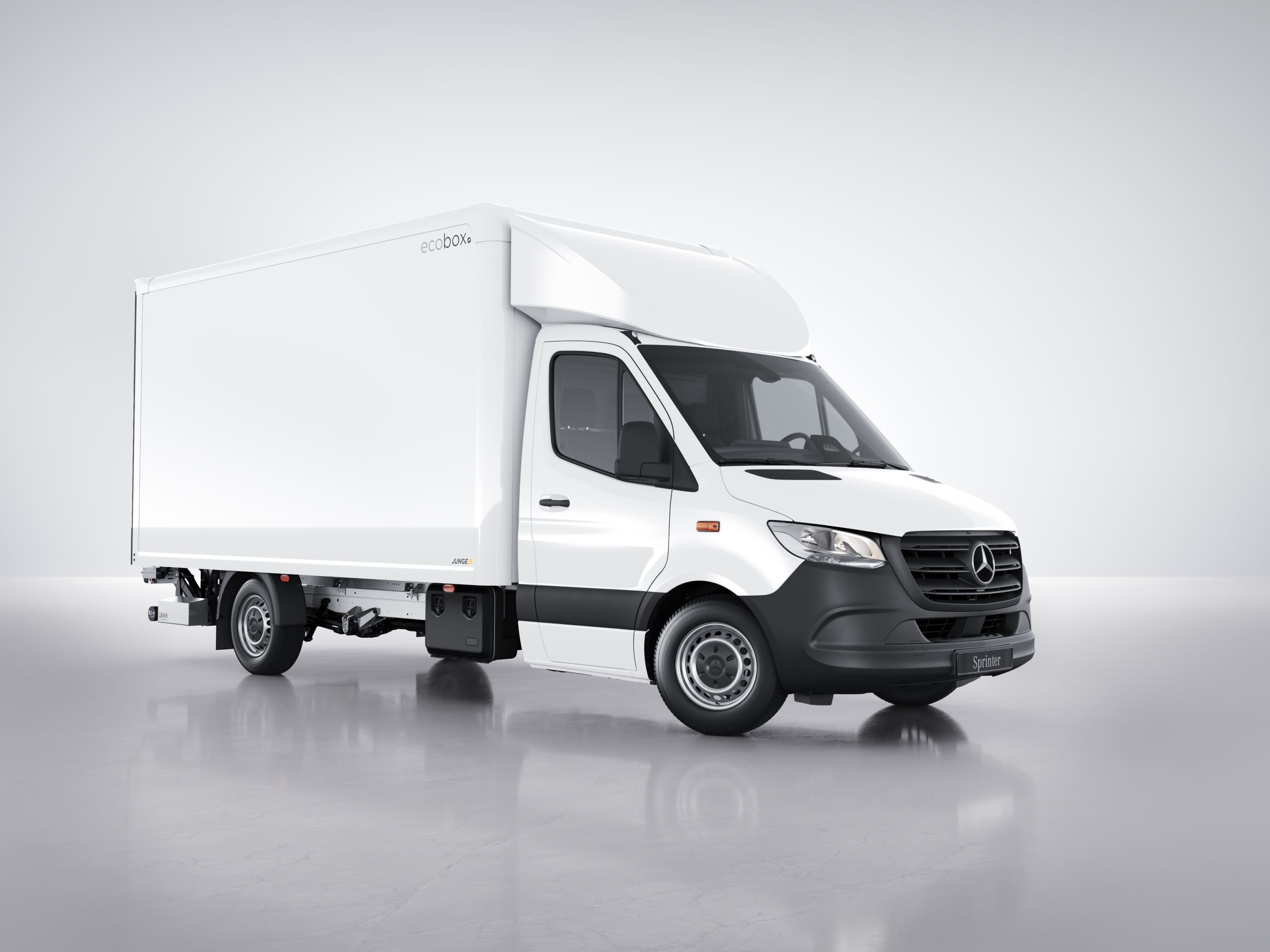 Sprinter mit Trockenfrachtaufbau I Mercedes-Benz The Sprinter with dry-freigt body.