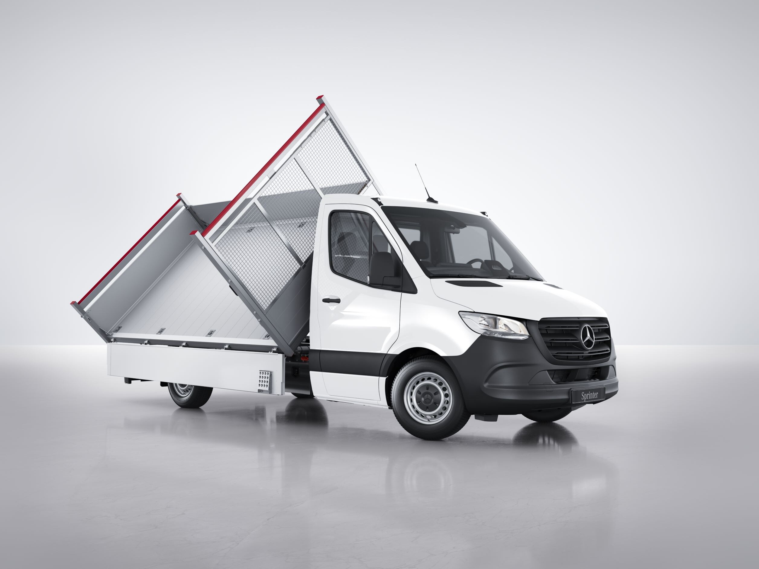 The Sprinter with three-way tipper.
