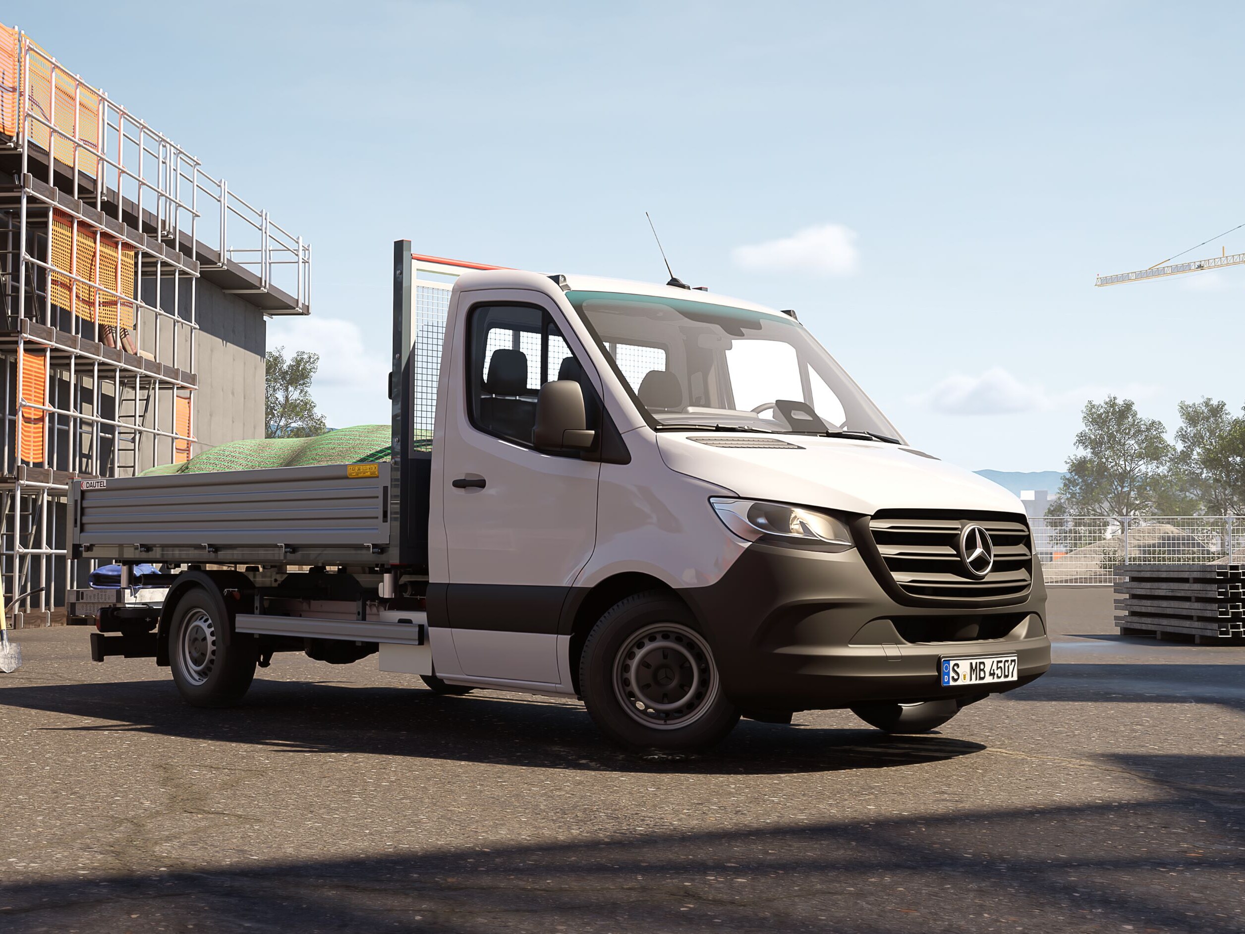 The Sprinter with three-way tipper.