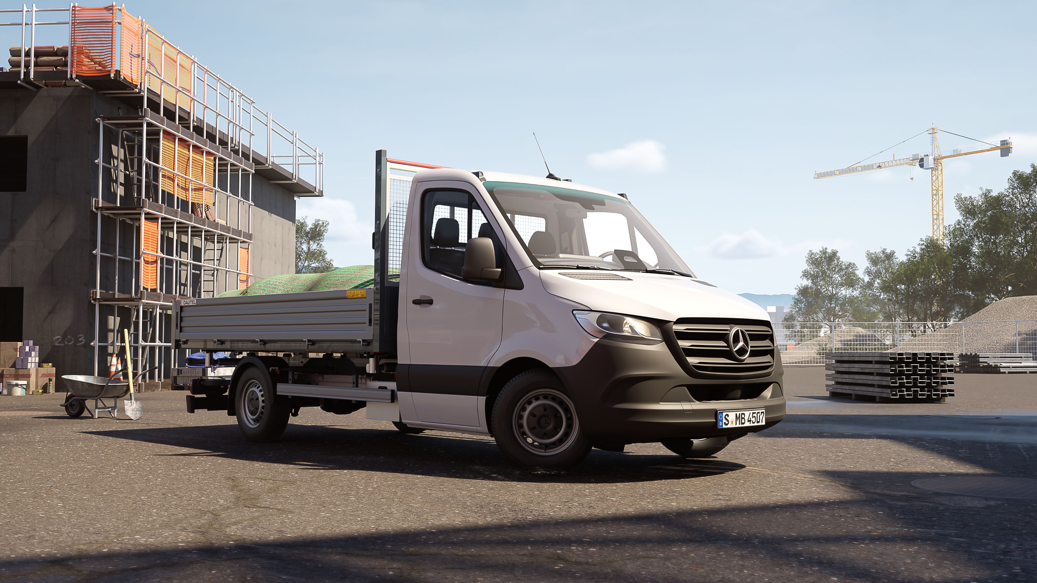 VanSolution | Sprinter | Mercedes-Benz The Sprinter with three-way tipper.