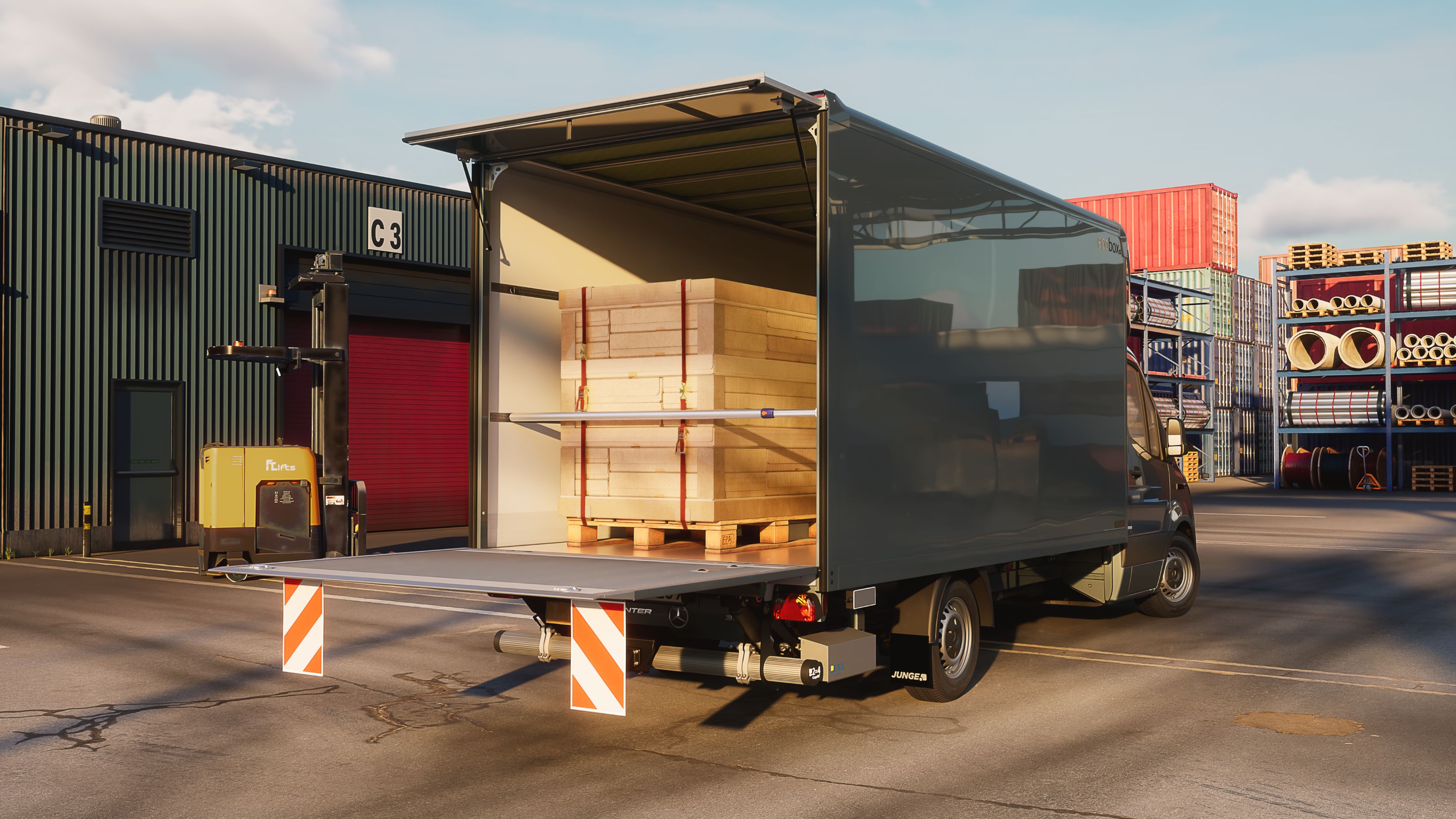 VanSolution | Sprinter | Mercedes-Benz The Sprinter with dry-freigt body by Junge.