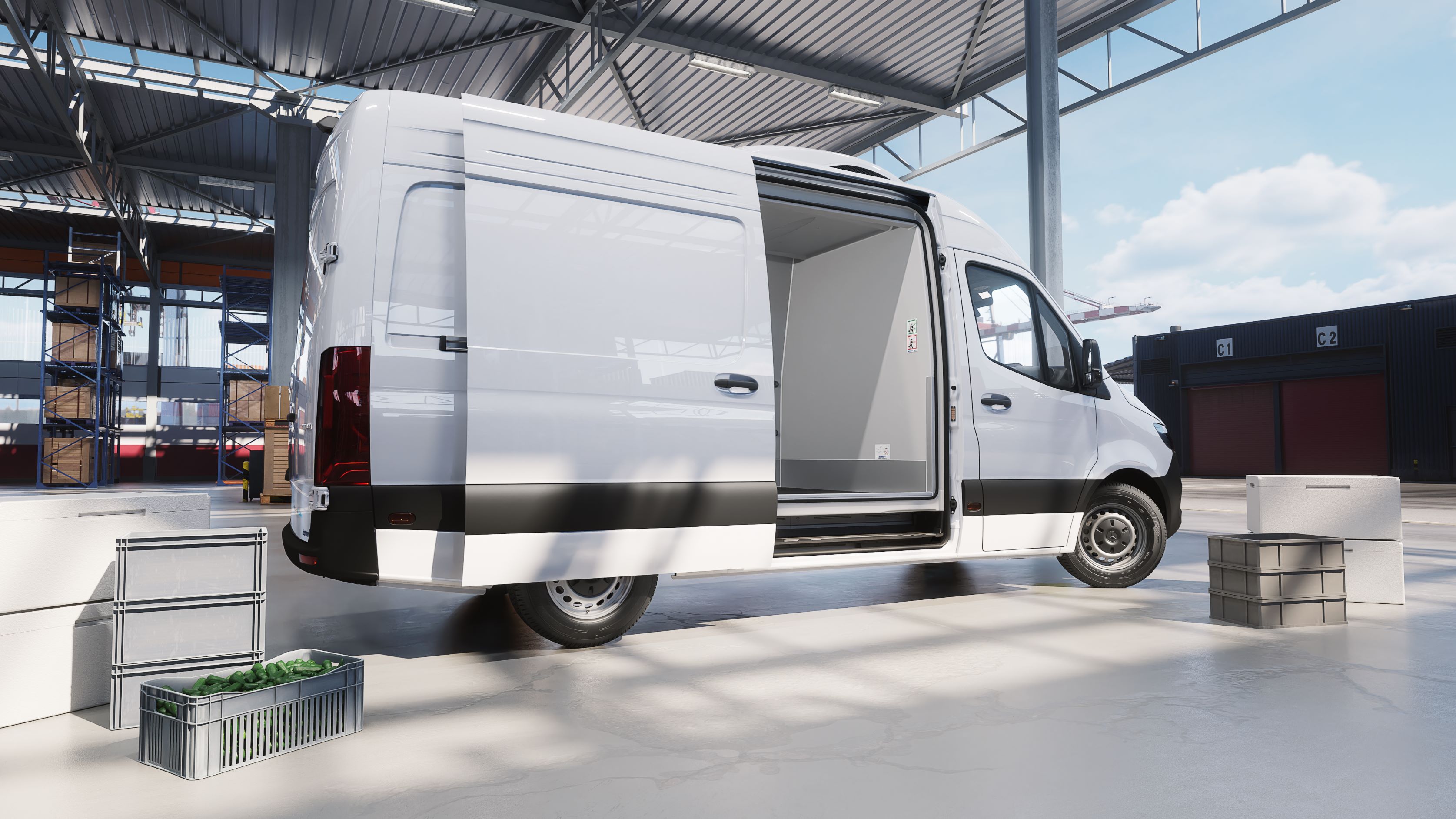 VanSolution | Sprinter | Mercedes-Benz The Sprinter with isothermal-refrigerated integrated container by Kerstner.
