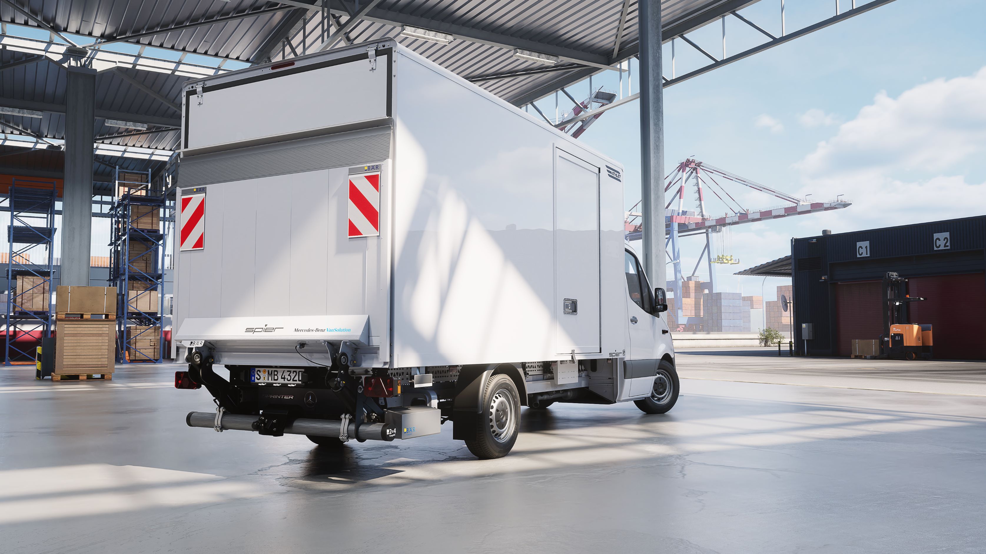 VanSolution | Sprinter | Mercedes-Benz The Sprinter with dry-freight body by Spier.